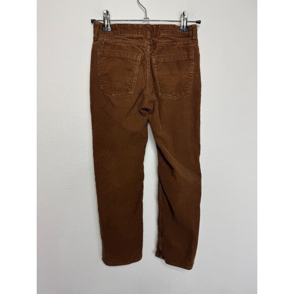H&M Boys 6X Pants Brown  Slim Fit Corduroy Cotton Elastic Waist - Picture 5 of 12